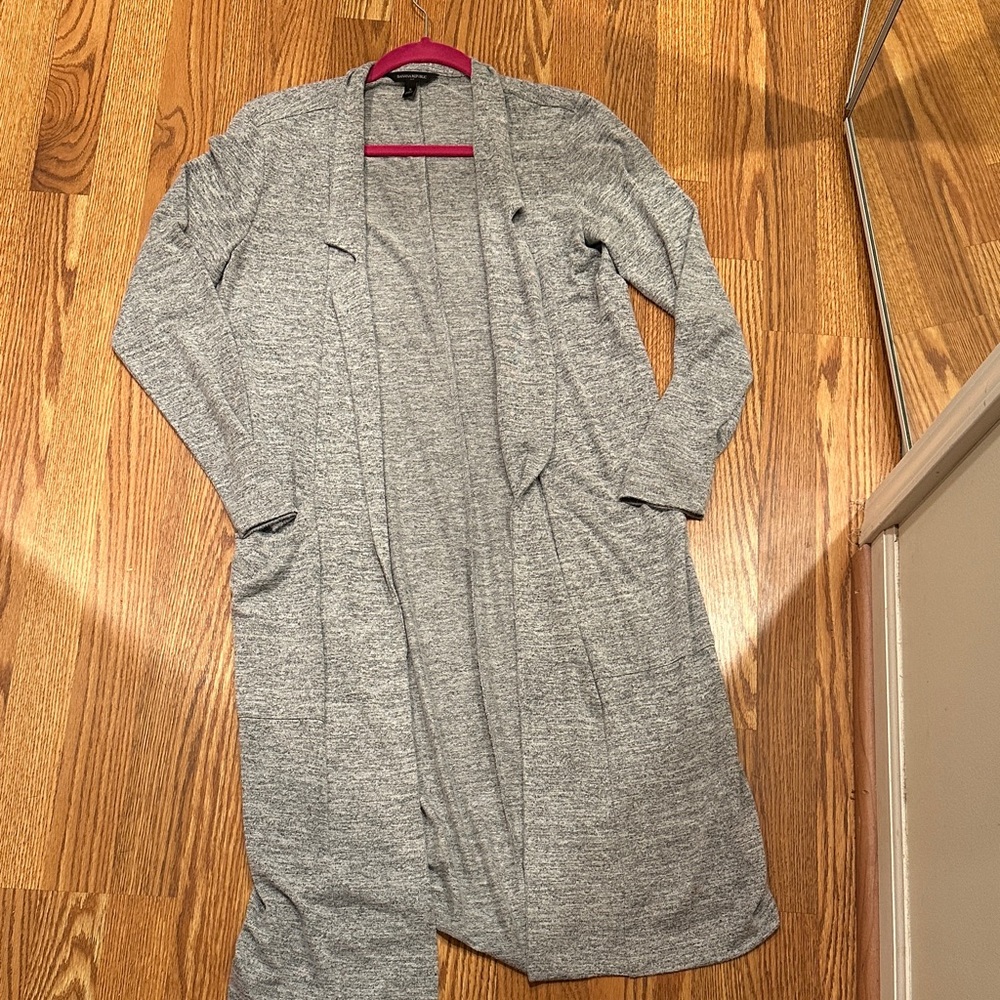 Banana Republic Heather Gray Cardigan